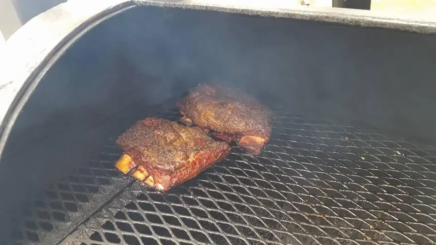 Brisket on the pit